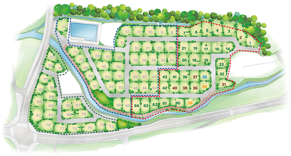 せせらぎの郷分譲宅地情報を掲載