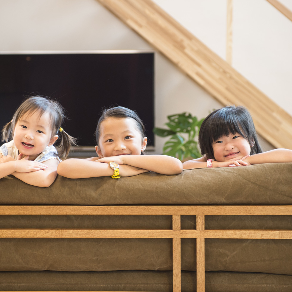 モデルハウス体感中。