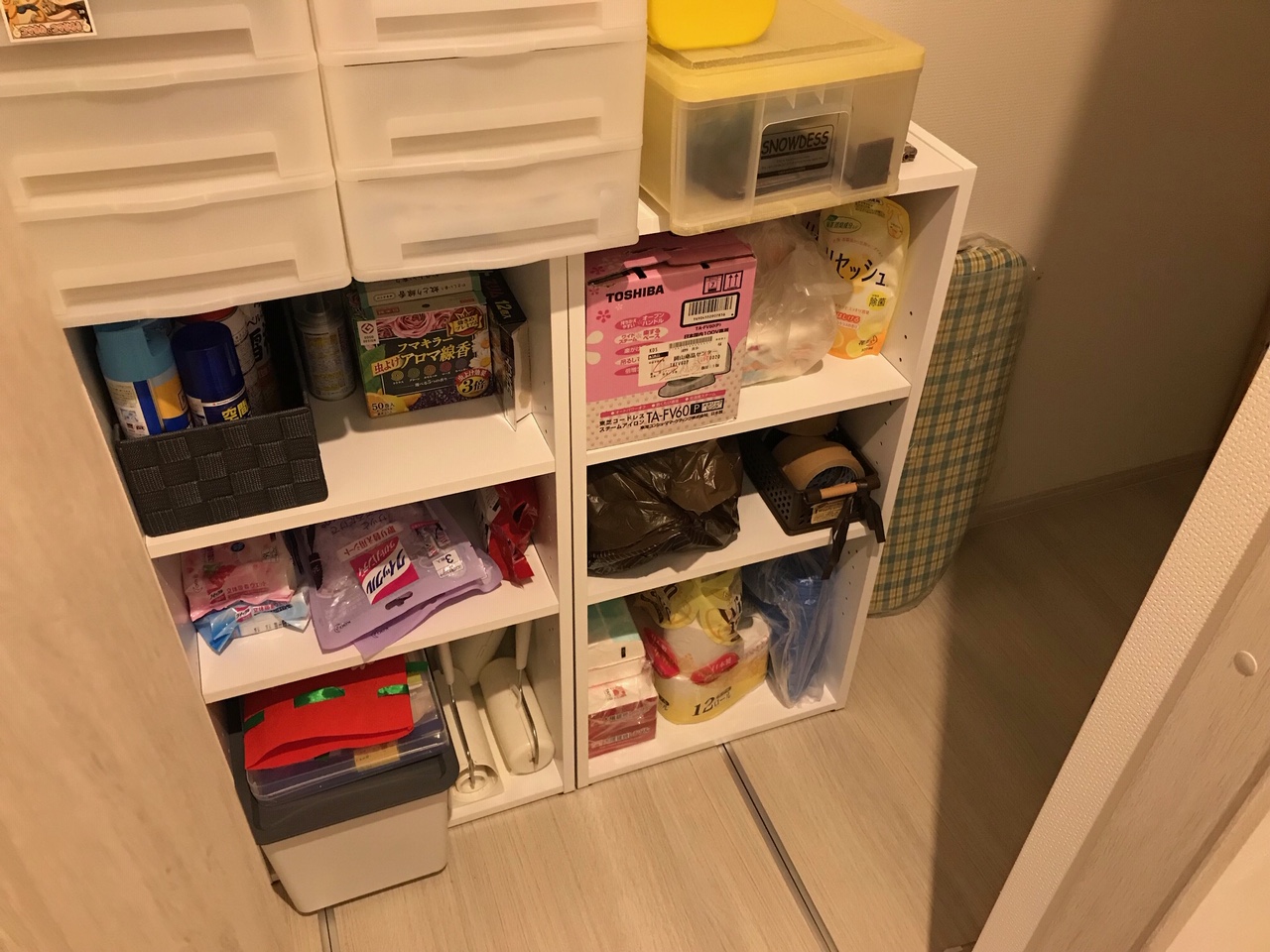 物入れの整理整頓