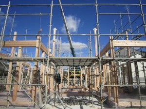 建て方、初日。