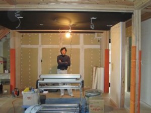 建築途中のお宅