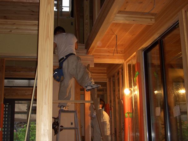 モデルハウスの工事状況