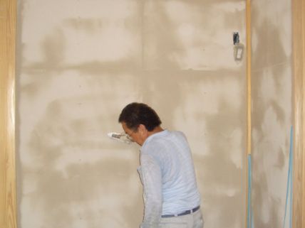 HABITAモデルの左官工事