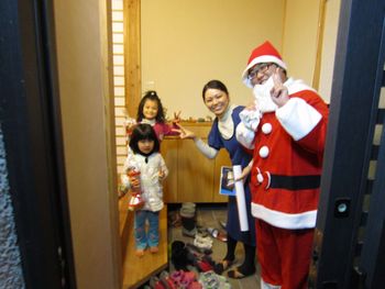 サンタが家にやってきた。